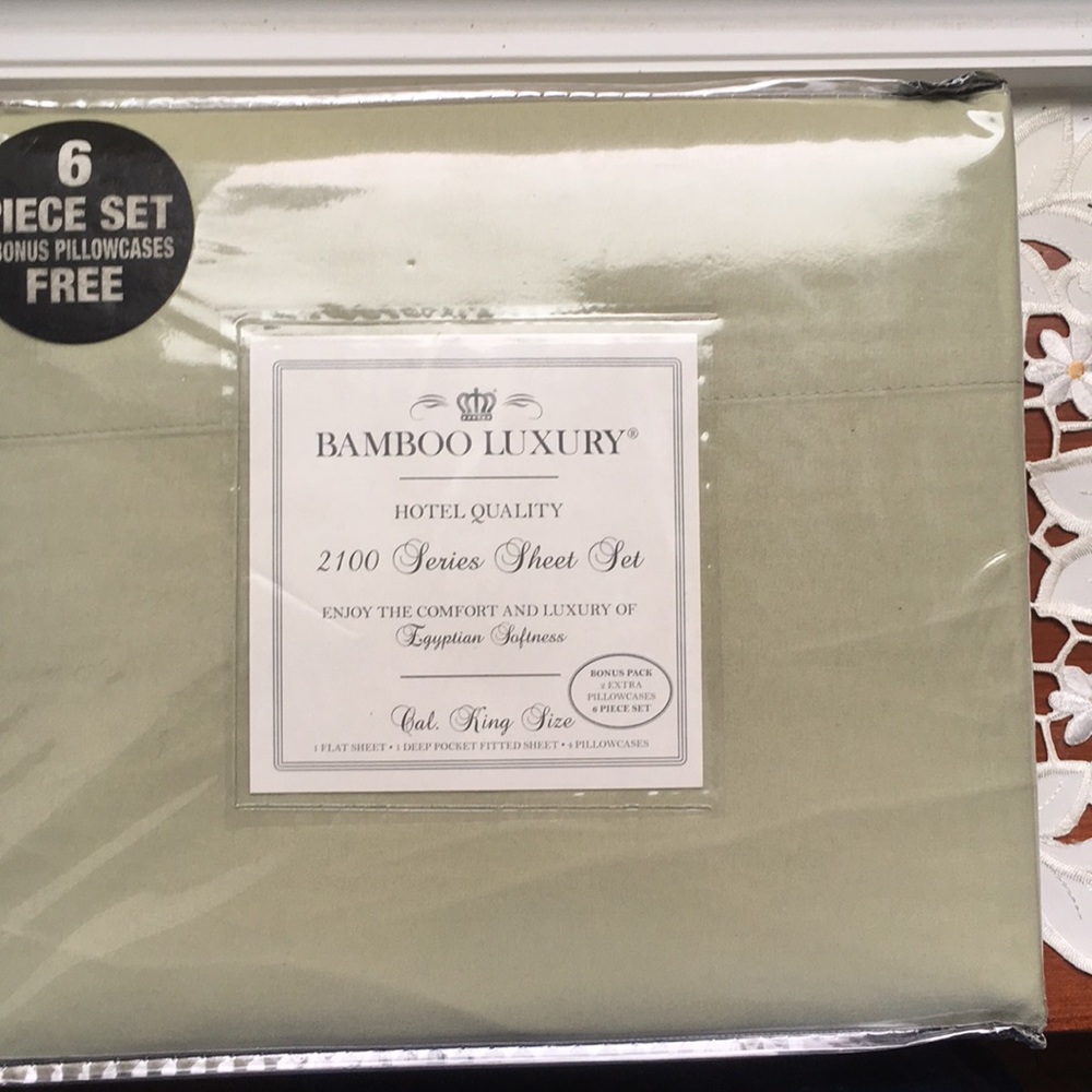 Sheets 2100 King & California King 4 Pillowcases